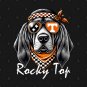 Orange Blooded Tennessee Hound Rocky Top TN State Pride T-Shirt