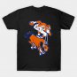 Denver Broncos Retro Logo Design T-Shirt