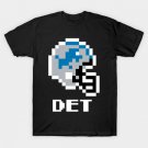 Detroit Lions (Tecmo Super Bowl Football Helmet) T-Shirt Detroit Lions (Tecmo Super Bowl Football Helmet) T-Shirt