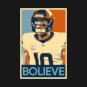 Poster Bo Nix Bolieve Denver Broncos Nfl Football Discussion Hope T-Shirt