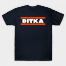 1985 Epic Mike Ditka Striped Sweater T-Shirt