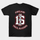 Yang Hansen #16 Portland Trail Blazers T-Shirt Yang Hansen #16 Portland Trail Blazers T-Shirt