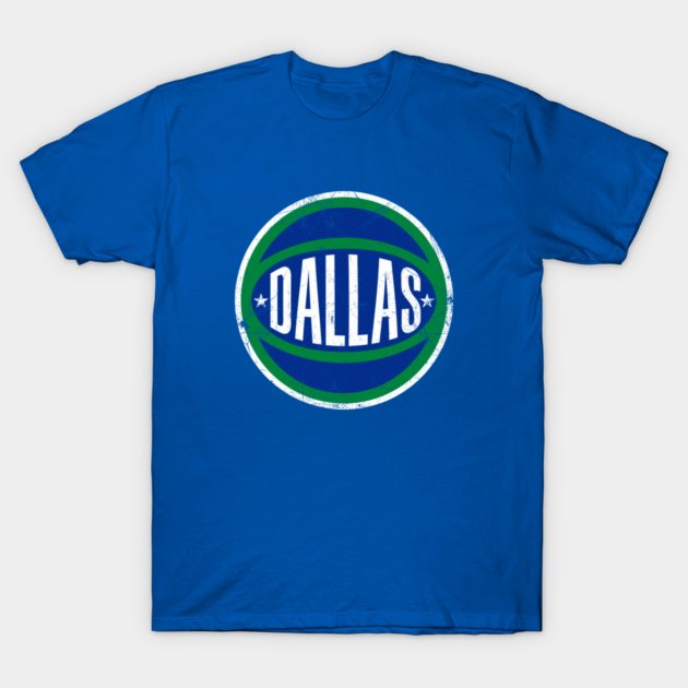 Dallas Retro Ball - Royal T-Shirt