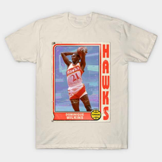 Retro Dominique Wilkins Trading Card T-Shirt