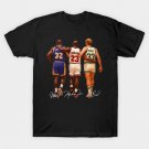 Magic-Johnson-Michael-Jordan-Larry-Bird-Signed T-Shirt