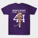 Los Angels Jerry West 44 Cartoon Basketball T-Shirt Los Angels Jerry West 44 Cartoon Basketball T-Shirt