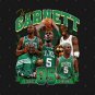 Kevin Garnett The Big Ticket Basketball Signature Vintage Retro 80s 90s Bootleg Rap Style T-Shirt