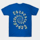 Dancing Grateful Wolves spriral T-Shirt Dancing Grateful Wolves spriral T-Shirt