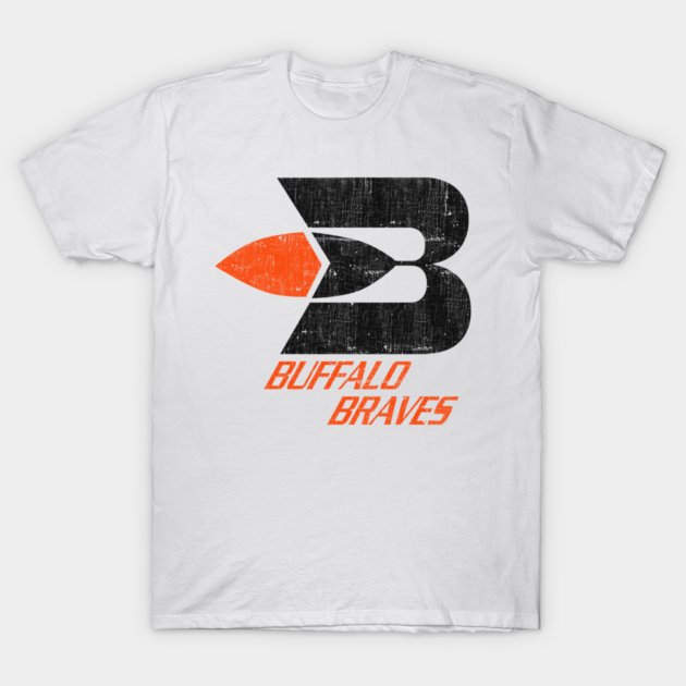Buffalo Braves ---- 70s Basketball  ---- Distressed Style T-Shirt