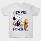 Snoopy & Woodstock Denver Nuggets Retro Basketball B0008 T-Shirt
