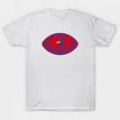 Kansas Team Colors Football T-Shirt Kansas Team Colors Football T-Shirt