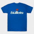 Vintage Bullets Defunct Franchise Washington Basketball Fan Art Logo T-Shirt