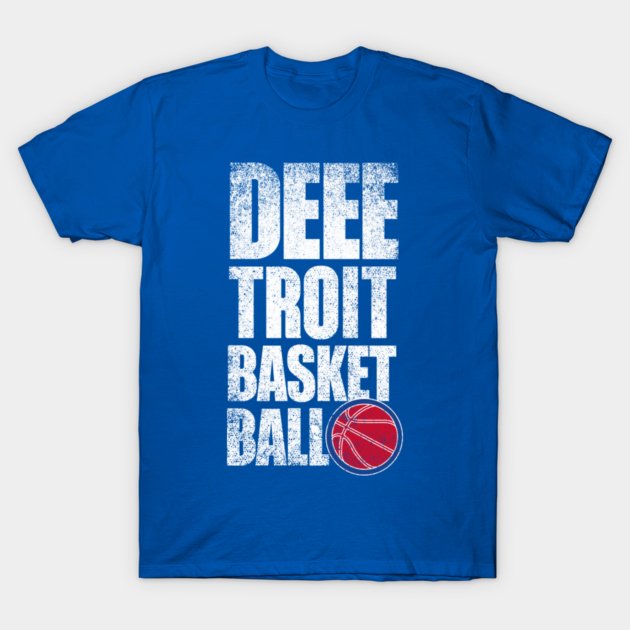 Vintage Deeetroit Basketball Funny Detroit Basketball Retro T-Shirt