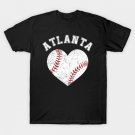 Atlanta Baseball Heart Cool Gifts For Baseball Lovers Baseball Fan Baseball Lover T-Shirt Atlanta Baseball Heart Cool Gifts For Baseball Lovers Baseball Fan Baseball Lover T-Shirt