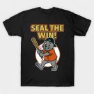 Seal the Win! – Cartoon Baseball Mascot Design T-Shirt Seal the Win! – Cartoon Baseball Mascot Design T-Shirt
