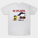Atlanta Braves "GO ATLANTA" Snoopy Baseball B0102 T-Shirt