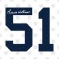 Bernie Williams Number 51 New York Yankees Jersey T-Shirt