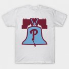 Powder Blue Retro Baseball Phillies Liberty Bell T-Shirt