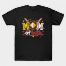 Mom of Both Baseball Softball Game Day Proud Sports Mom T-Shirt