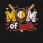 Mom of Both Baseball Softball Game Day Proud Sports Mom T-Shirt