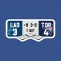 Dodgers  vs Blue Jays World-Series-Scoreboard, Dodgers  WIN, Top of the ninth inning T-Shirt