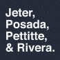 Jeter, Posada, Pettitte, Rivera - White T-Shirt