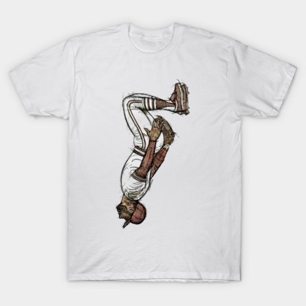 Ozzie Smith St. Louis Sketch Backflip T-Shirt