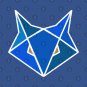 Blue Stylised Fox T-Shirt