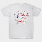 USWNT Heart USA Flag Soccer Ball T-Shirt USWNT Heart USA Flag Soccer Ball T-Shirt