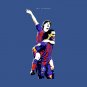 Ronaldinho and Lionel Messi Iconic Pop Art T-Shirt
