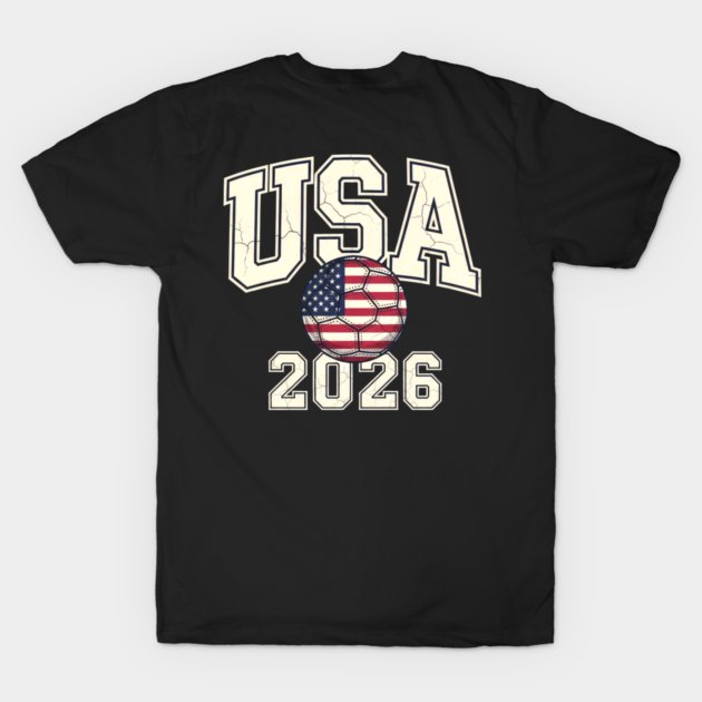 Vintage USA Soccer Ball American World Cup 2026 T-Shirt