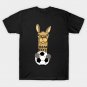 Cool Funky Llama with Soccer Ball T-Shirt