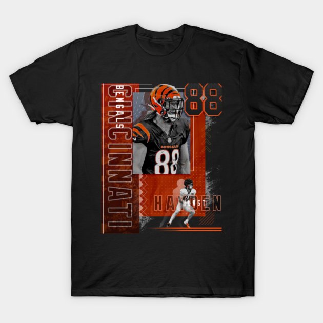 Hayden Hurst Football Paper Poster Bengals 2 T-Shirt