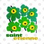 Mid Century Style Saint Etienne Floral Fan Art Design T-Shirt