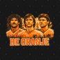 De Oranje Dutch Legends Trio Vintage Football Portrait T-Shirt