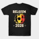 World Cup 2026 Belgium Soccer Ball North America - Belgian Fan Gift T-Shirt