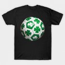 Soccer Ball Shamrock St Patricks Day Boys Girls Men Sports T-Shirt