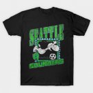 Seattle Sounders Snoopy Soccer Diving Header Pitch T-Shirt