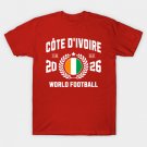 Côte d'Ivoire Football Supporter 2026 Badge Design T-Shirt Côte d'Ivoire Football Supporter 2026 Badge Design T-Shirt