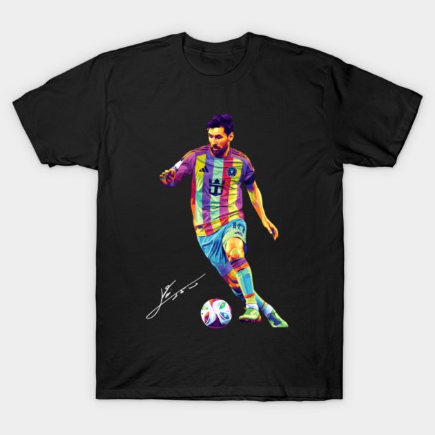 Lionel messi signature - 10 pop art T-Shirt