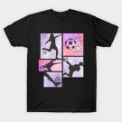 Soccer Girls Female Soccer Player Silhouettes T-Shirt