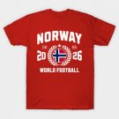 Norway Football Supporter 2026 Badge Design T-Shirt Norway Football Supporter 2026 Badge Design T-Shirt