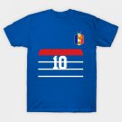 Retro France soccer jersey 10 French football 1990s cockerel T-Shirt Retro France soccer jersey 10 French football 1990s cockerel T-Shirt