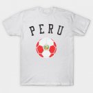 Peru Soccer Team Heritage Flag T-Shirt Peru Soccer Team Heritage Flag T-Shirt