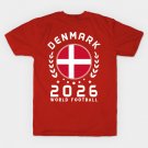 World Cup 2026 Denmark Football Fan Danish Supporter FB T-Shirt