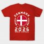 World Cup 2026 Denmark Football Fan Danish Supporter FB T-Shirt