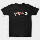 Canada Soccer Heartbeat 2026 T-Shirt
