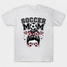 Soccer Mom Messy Bun with Leopard Hearts T-Shirt