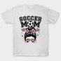 Soccer Mom Messy Bun with Leopard Hearts T-Shirt