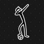 Dabbing Stick Figure - Soccer I T-Shirt